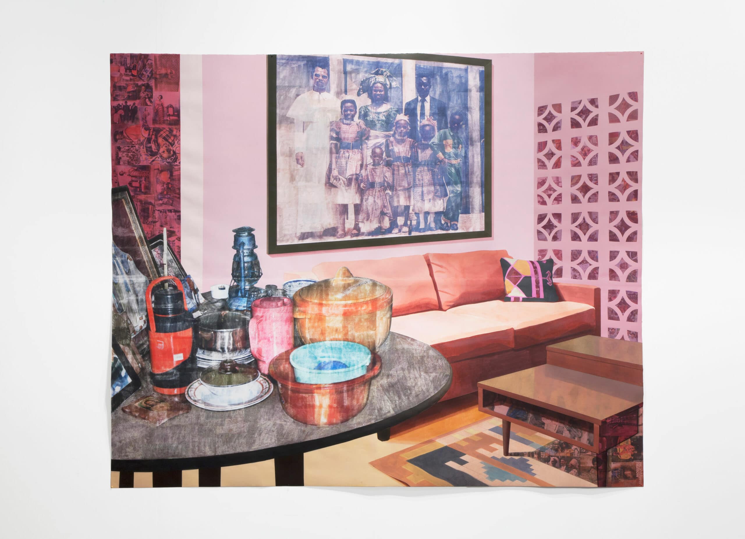 Njideka Akunyili Crosby Sunday Morning Zeitz MOCAA All things being equal exhibition painting